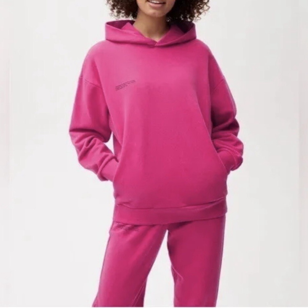 Pangaia Heavyweight 365 Recycled Organic Cotton Hoodie Pink Sweatshirt Size M